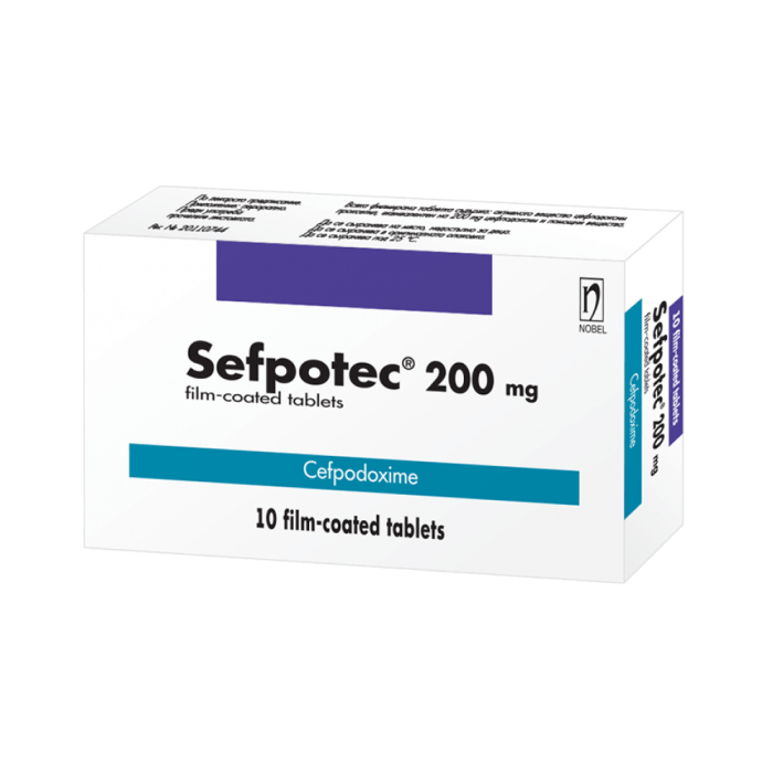 СЕФПОТЕК ТАБЛ. 200МГ Х 10 | SEFPOTEK tab. 200MG X 10