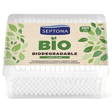 Septona клечки за уши биоразградими 200 бр. кутия | Septona biodegradable ear sticks 200 pcs. box