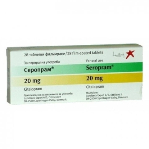 СЕРОПРАМ ТАБЛ. 20МГ Х 28 | SEROPRAM tab. 20 MG X 28