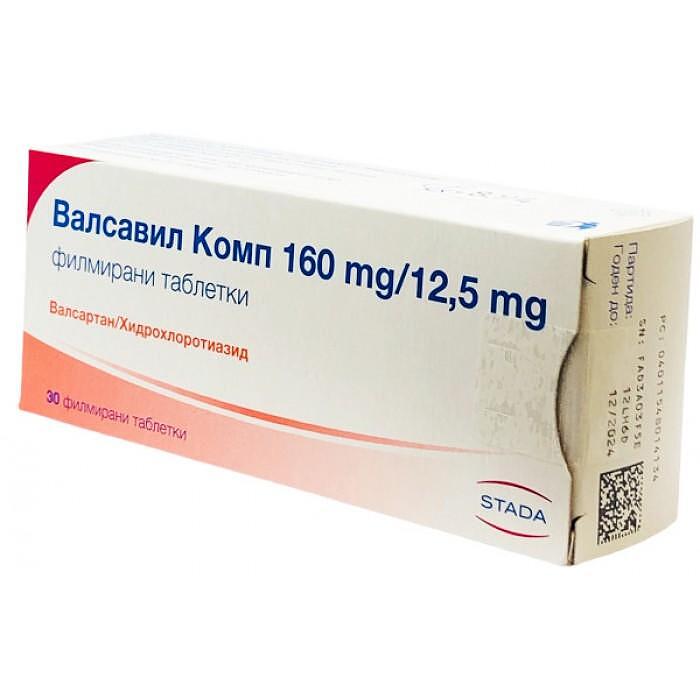 ВАЛСАВИЛ КОМБ.ТАБЛ.160/12.5МГ Х 30 | VALSAVIL COMB. TABLE 160/12.5 MG X 30