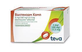 ВАЛТЕНЗАМ КОМП 5МГ/160МГ/12