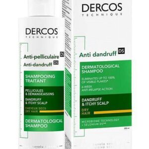 Vichy dercos шампоан против пърхот сух скалп 200мл. 330262 | Vichy dercos shampoo against dandruff dry scalp 200ml. 330262